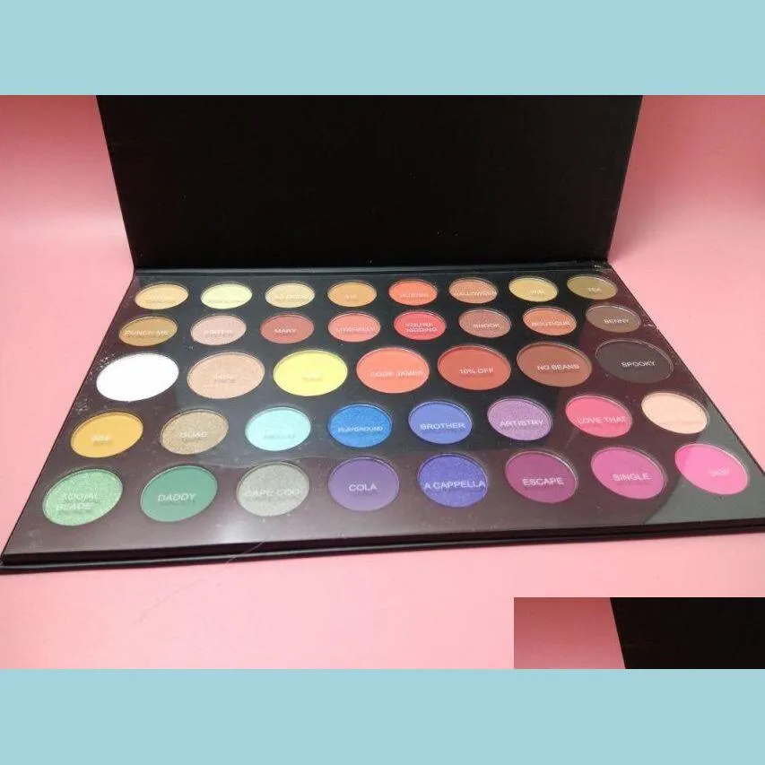 Ombre À Paupières Nouveau Maquillage 39 Couleurs Palette De Beauté Des Yeux Fard À Paupières Naturel De Longue Durée Matte Shimmer Shades Fast Ship Drop Delivery 2022 H Dhhby