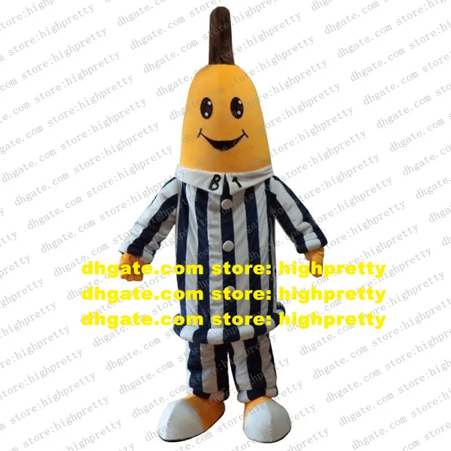 Pyjama Banaan Mascotte Kostuum Volwassen Stripfiguur Outfit Talk Of The Town Professionele Speziell Technische zz7978