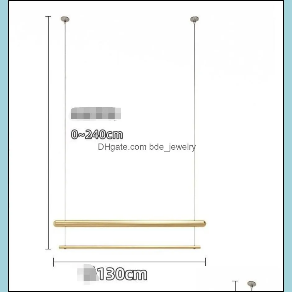 Furniture Row Commercial 2021 Clothes Store Display Frame Rack Commercial Furniture Gold Iron