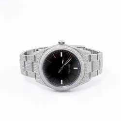 Wristwatch bling manufacturers custom band men synthetic luxury vvs set VVS1 diamond watchJDCU