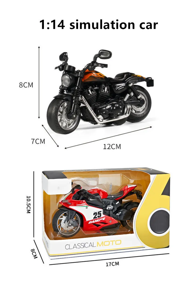 1:14ダイキャストモーターサイクルモデル三輪車タクシー