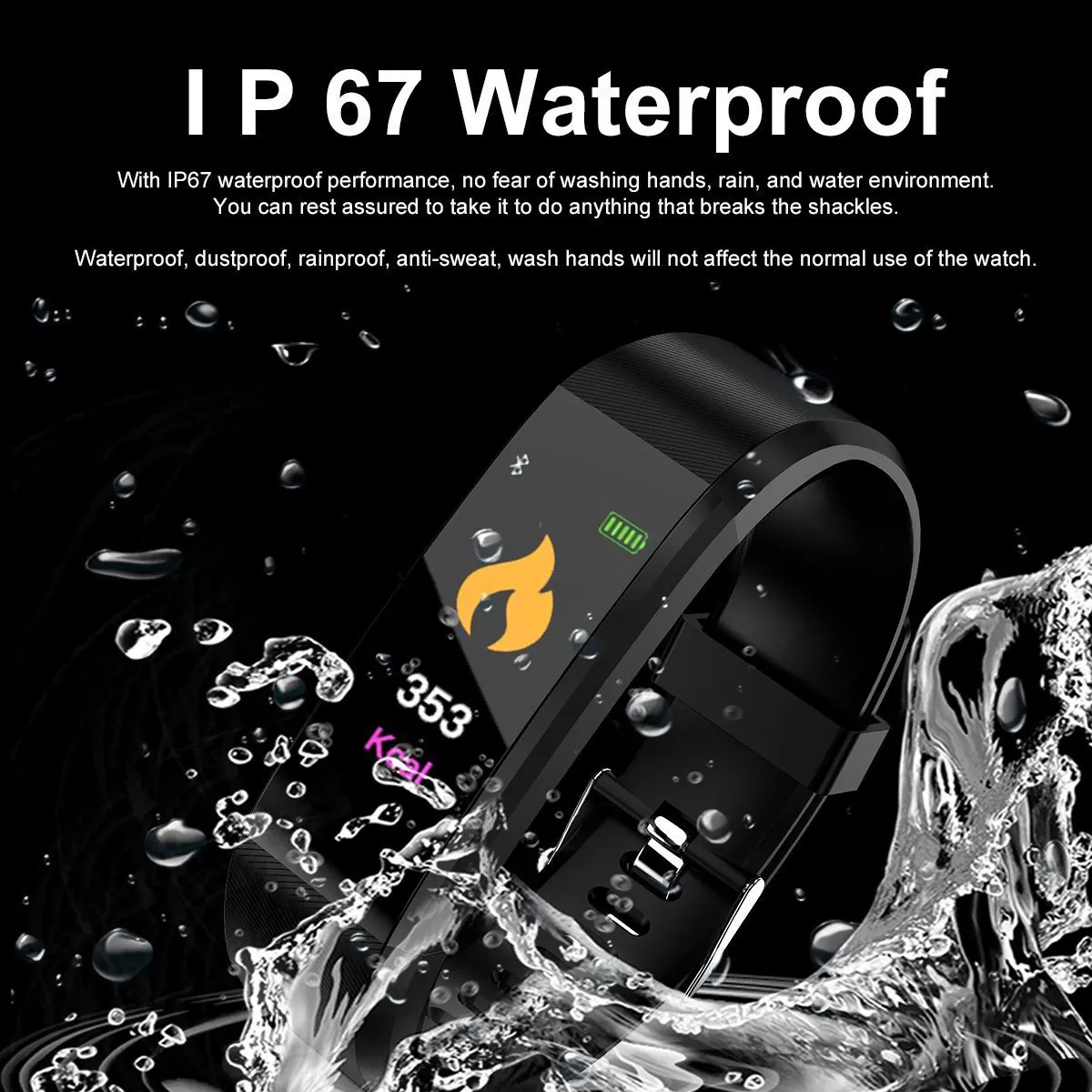 Buy Fitness Tracker,Smart Bracelet RobotsDeal ID115 Bluetooth Call Remind  Remote Self-Timer Smart Watch Activity Tracker Calorie Counter Wireless  Pedometer Sport Band Monitor Online at desertcartINDIA