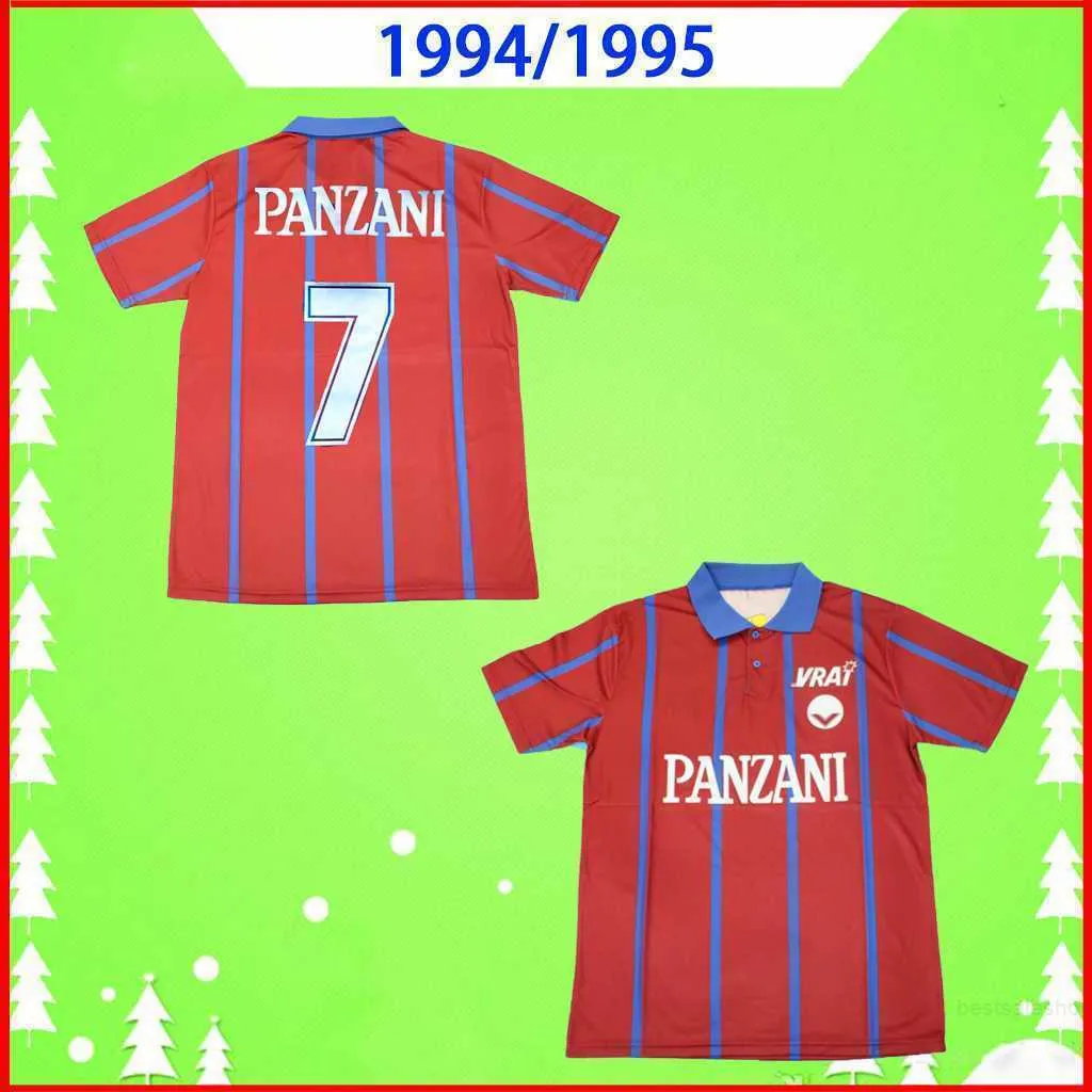 1994 1995 1996 camisetas de fútbol de Burdeos camiseta de fútbol clásica retro 94 95 96 PANZANI conmemorar Edición uniforme vintage ESYS-MONTENAY rojo