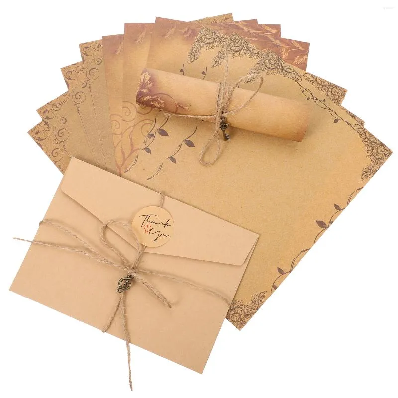 Gift Wrap Paper Letter Set Envelope Stationery Kraft Envelopes Writing Envelop Stationary Airmail