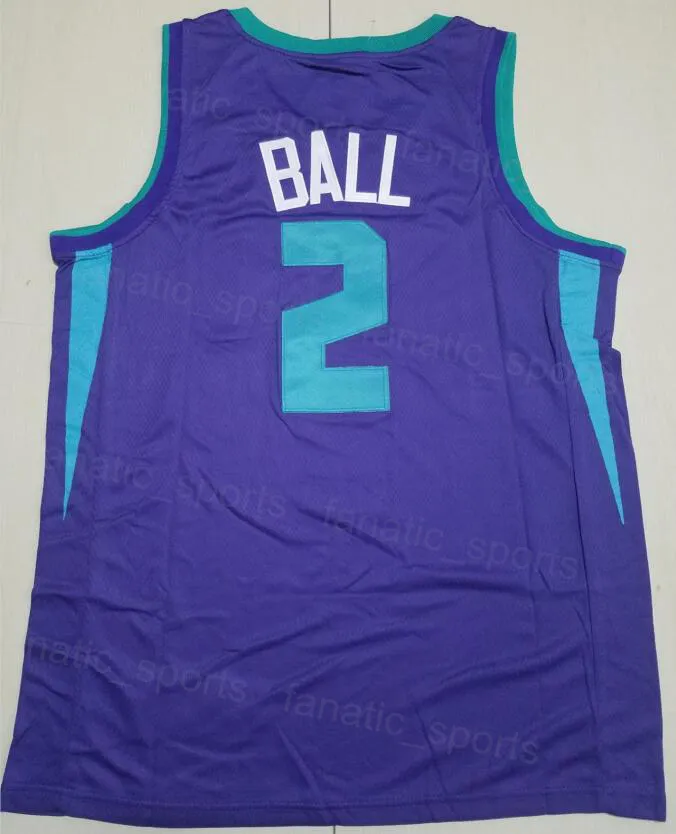 Man Stitched LaMelo Ball Basketball Jersey 2 Terry Rozier III 3 Gordon Hayward 20 Classic Team Black Blue Green Purple White City Association Icon Earned Vintage