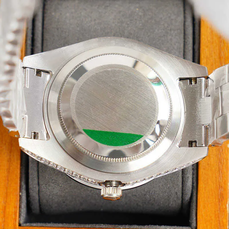 Relógios de pulso Relógios de pulso Diamante Relógio mecânico automático 40mm Stainls Steel Life À prova d'água Relógio de pulso masculino Busins Relógio de pulso Mo