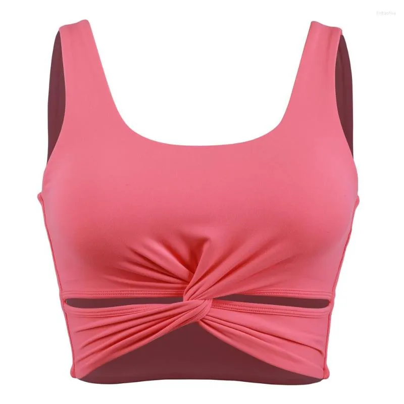 Yoga Outfit Ladies Fitness Breathable Shockproof Bra Trend Sports Underwear Quick Dry Double Strap Outdoor Vest