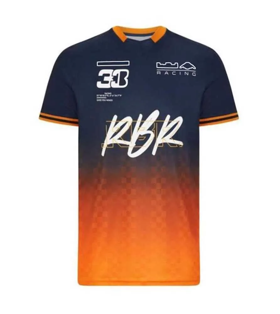 F1チーム衣料品TシャツフォーミュラワンレーシングスーツショートスリーフTシャツVerstappen 2021スポーツラウンドネックティーカスタマイズ同じカスタマイズ