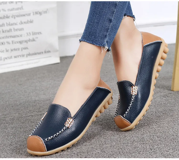 AH 3592 New Spring Autumn Genuine Women Flats Shoes - 4