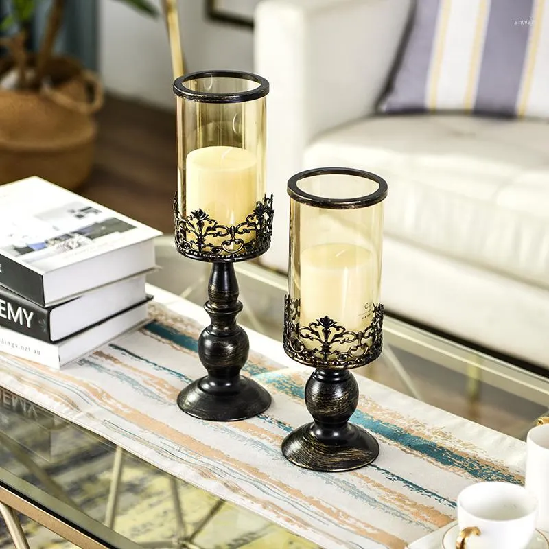 Nordic Aesthetic Vintage Glasses Candle Holders Pep Home With European