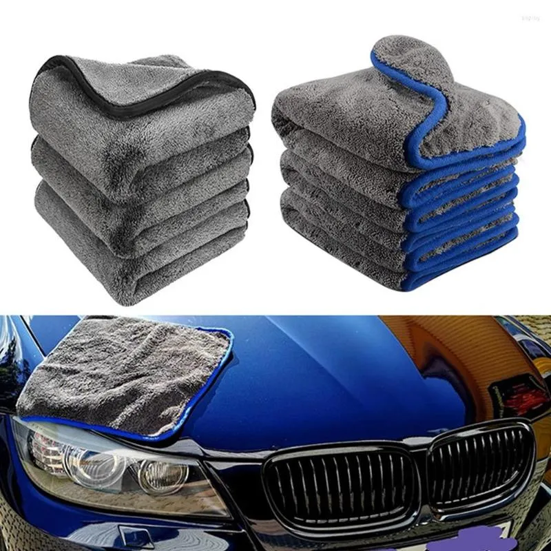 Accessoires de lavage de serviette en microfibre éponge de voiture 40X40cm chiffon de séchage de nettoyage Super absorbant détaillant