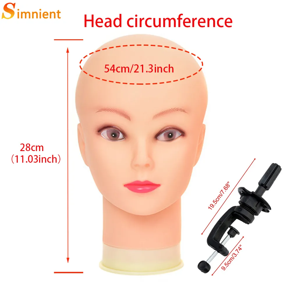 Wig Stand Bald Mannequin Head With Clamp Female For Making Hat Display  Cosmetology Manikin Makeup Practice 221103 From Ping06, $17.46