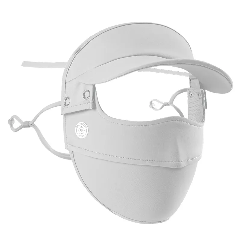 Máscara de máscara de face meio -face máscara com proteção UV externa feminina borrada para se aquecer