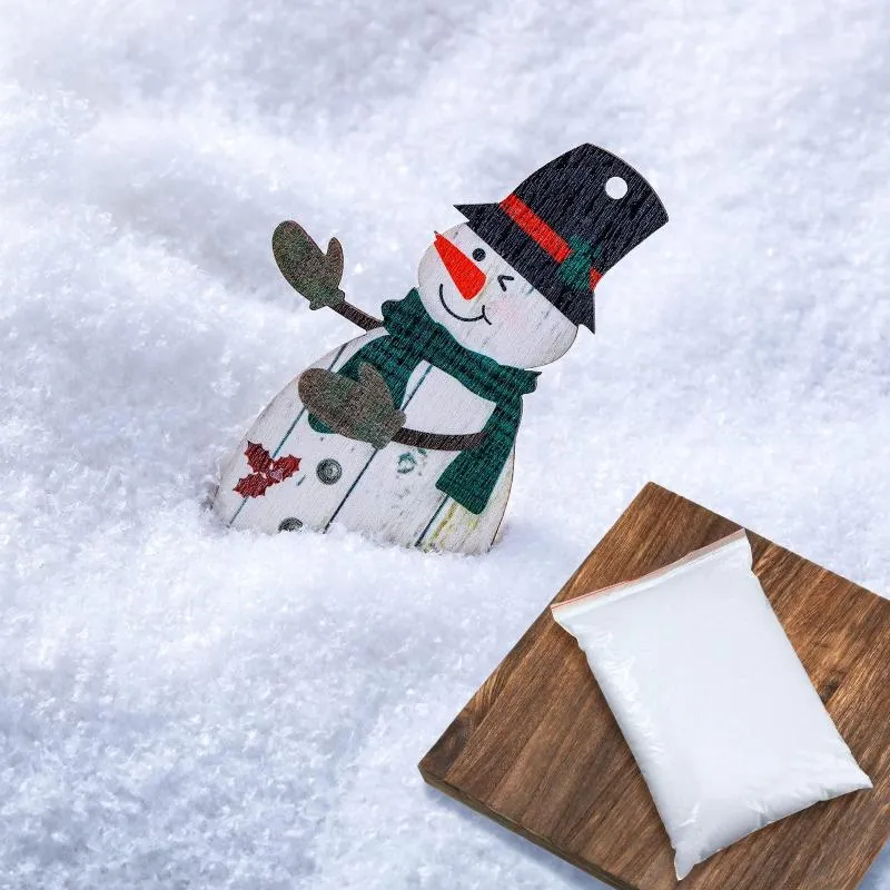 Dekoracje świąteczne Fałszywe śnieg w proszku sztuczne plastikowe dekoracje drzew rzemieślnicze wioska zima wystawy