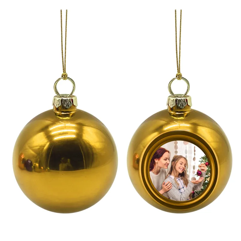 2023 Julboll OrnamentsSublimation Ball Christmas Ornaments for Sublimering Ink Transfer Printing Heat Press DIY Gifts FY3994 B1103