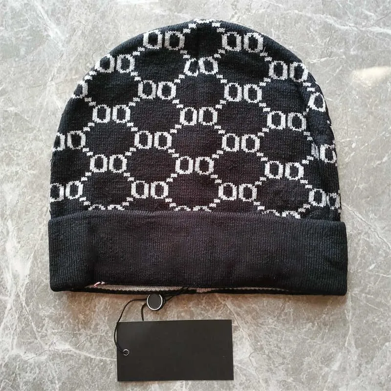 클래식 디자이너 Winter Beanie 남자 남녀 패션 디자인 니트 모자 가을 울 모자 편지 Jacquard Unisex Warm Skull Cap의 두 유형 10 색상은 선택 사항입니다.