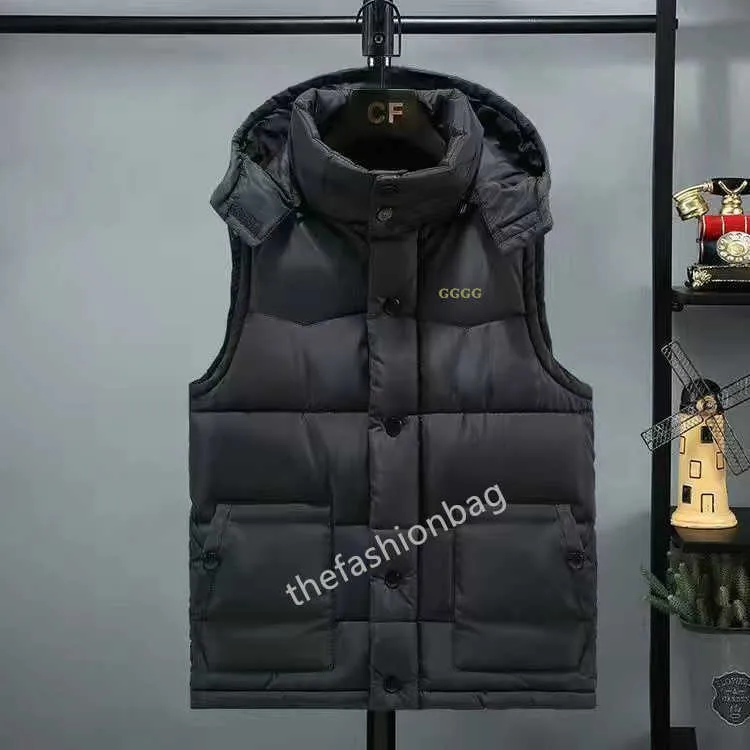 겨울 따뜻한 남성 여성 자유형 다운 조끼 캐주얼 패션 남성 코트 여성 자켓 모드 gilet hommes bodywarmer veste 캐나다 미국 스타일 anteau 블랙 라벨 S-5XL