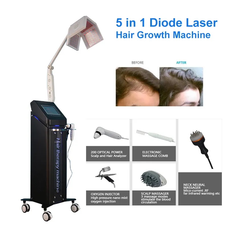 I capelli della macchina del laser coltivano il salone di bellezza di trattamento di perdita dei capelli della luce rossa del laser a diodi LED per il commercio all'ingrosso