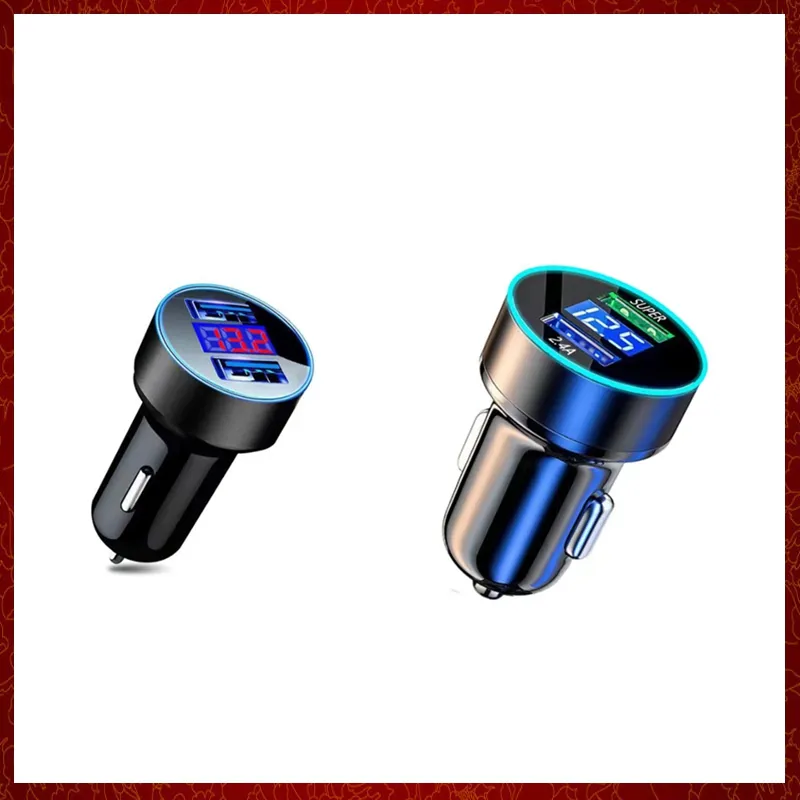 CC334 Caricabatteria da auto USB a ricarica super veloce 120W Carica rapida a doppia porta per iPhone 13 12 11 Pro Max 7 8 Samsung OnePlus Xiaomi Huawei