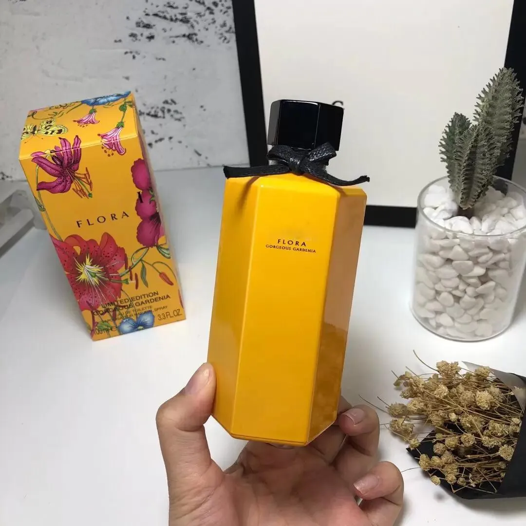 فلورا الساحرة الأصفر العطور 100 مل 3.3 fl.oz eau parfum امرأة طويلة الأمد رائحة جيدة