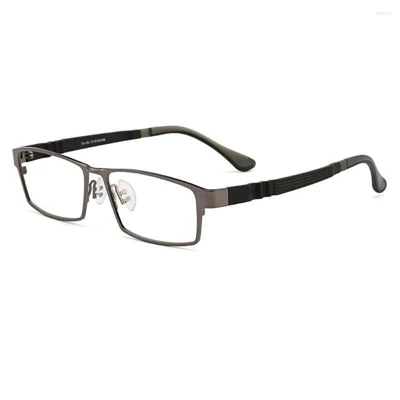 Sunglasses Frames Business Titanium Alloy Full Rim Glasses Frame S6605 For Men's Prescription Spectacles Eyewear With Flexible TR90