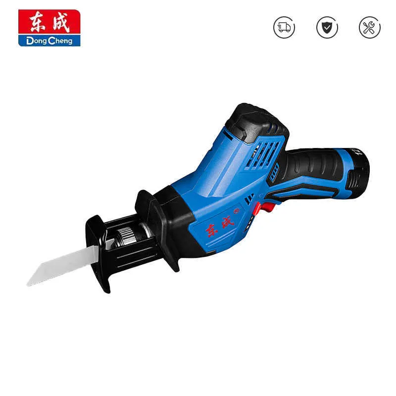 DongCheng 12V scie alternative sans fil scie électrique à vitesse réglable scie sabre Portable pour tronçonneuse à bois métal