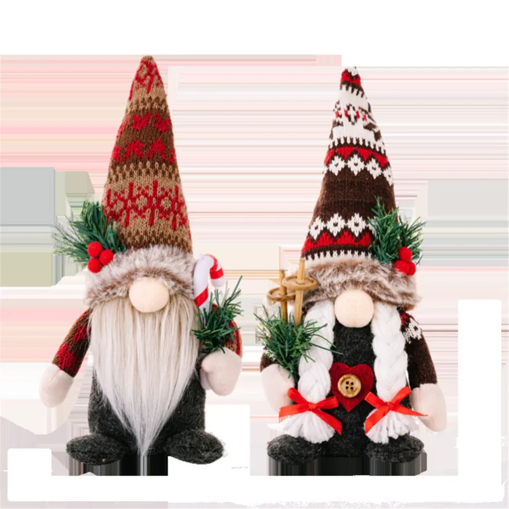 Gnomos de Natal decorações suecas tomte de ação de graças de ação de graça de dia dos namorados decoração de férias em casa ornamentos wly935