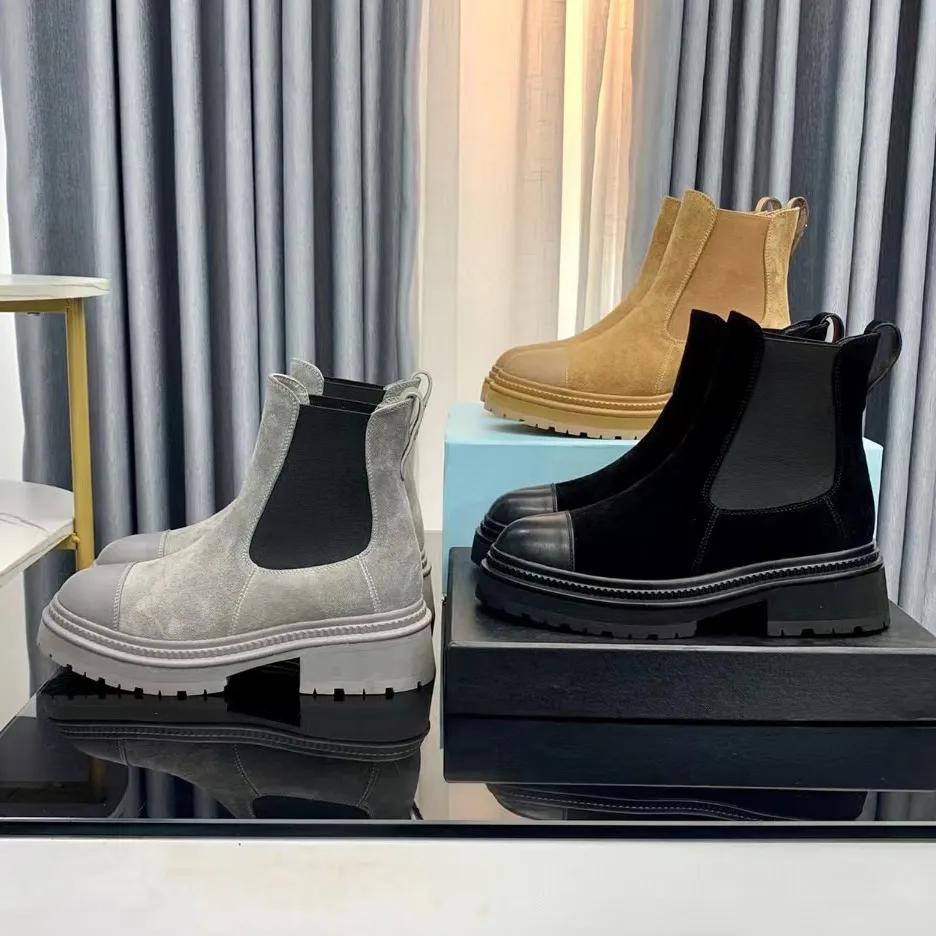 Martin Boots Reverse Suede Leather Classic Fashion Black Brown Knight