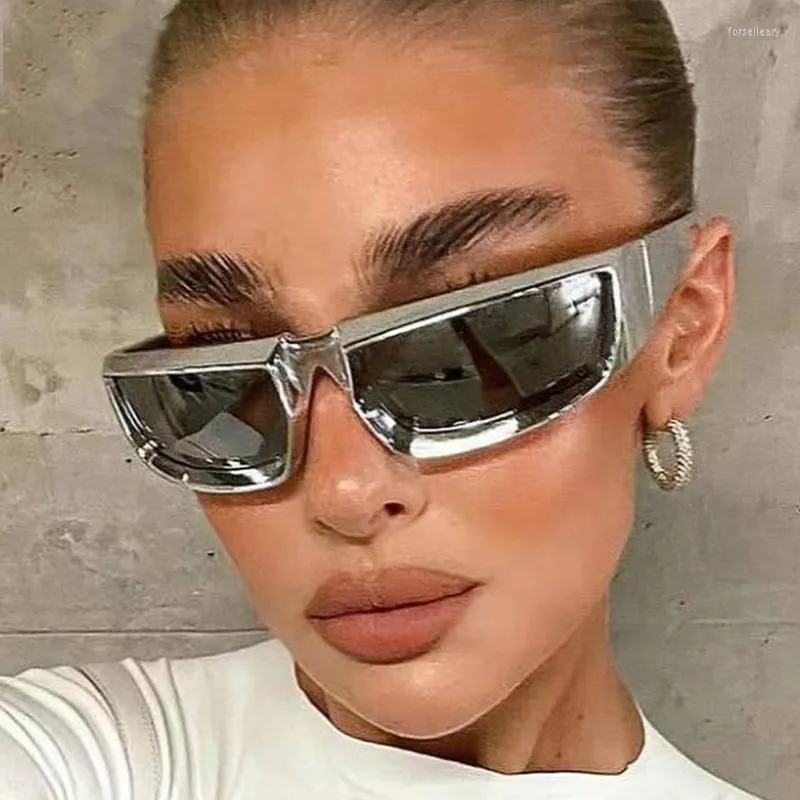 Sonnenbrille Vintage Y2K Hip Hop Für Frauen Mode Marke Weiß Schwarz Farbverlauf 3D Sonnenbrille Männer Pilot Fahren Arch Shades