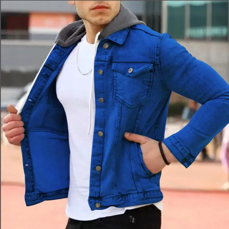 2022 Дизайнерская мужская куртка мужская одежда осень и зимняя мода Классическая ретро джинсовая джинсовая мужская костюма.