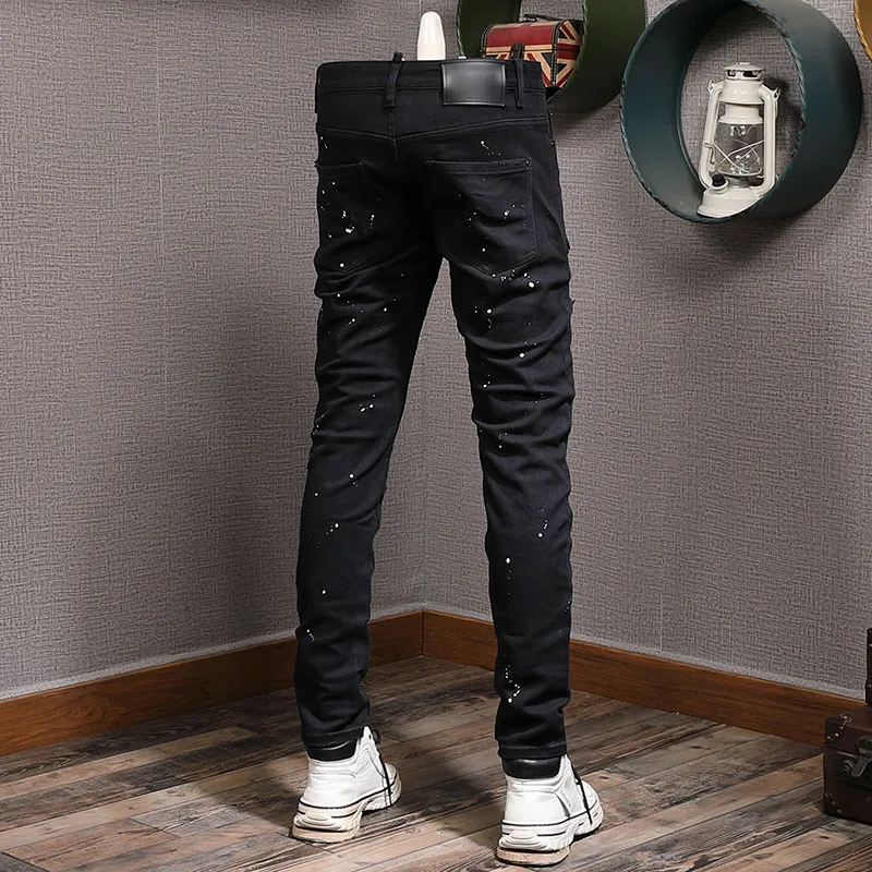 Jeans damaged uomo clearance