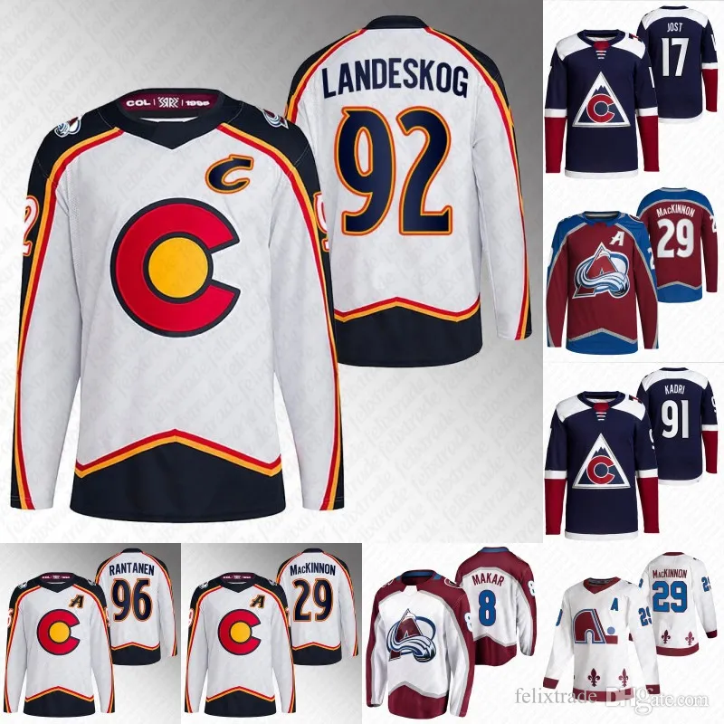 Cale Makar Jersey 2024 Reverse Retro Avalanche Landeskog Nichushkin MacKinnon From Felixtrade 25.73 DHgate.Com