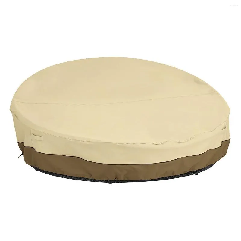 Housses de chaise ronde Daybed Cover 90 pouces 210D Heavy Duty Tissu Oxford Day Bed Sofa Étanche UV Weather Resistant