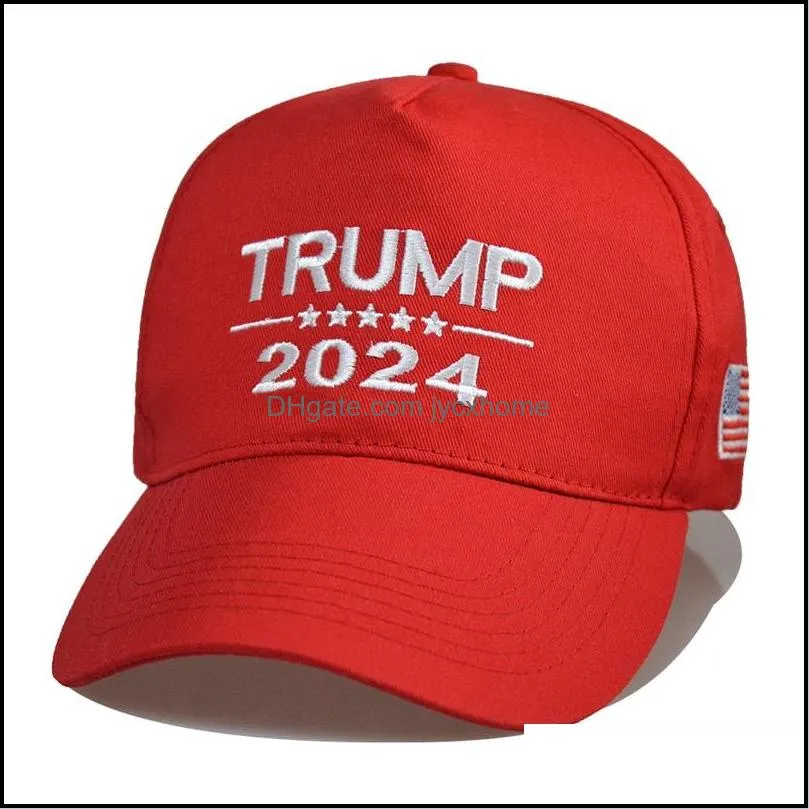 Banner Facultes US Presidential élection Cap Trump 2024 Lettres de chapeau Caps de balle de baseball Keep America Great Il Set Back Snapbacks a culminé Dhnlm