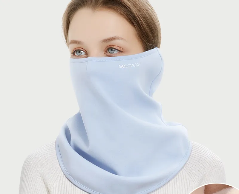 Demi-masque facial hiver chaud masque de cyclisme extérieur bébé velours oreille Protection écharpe bavoir