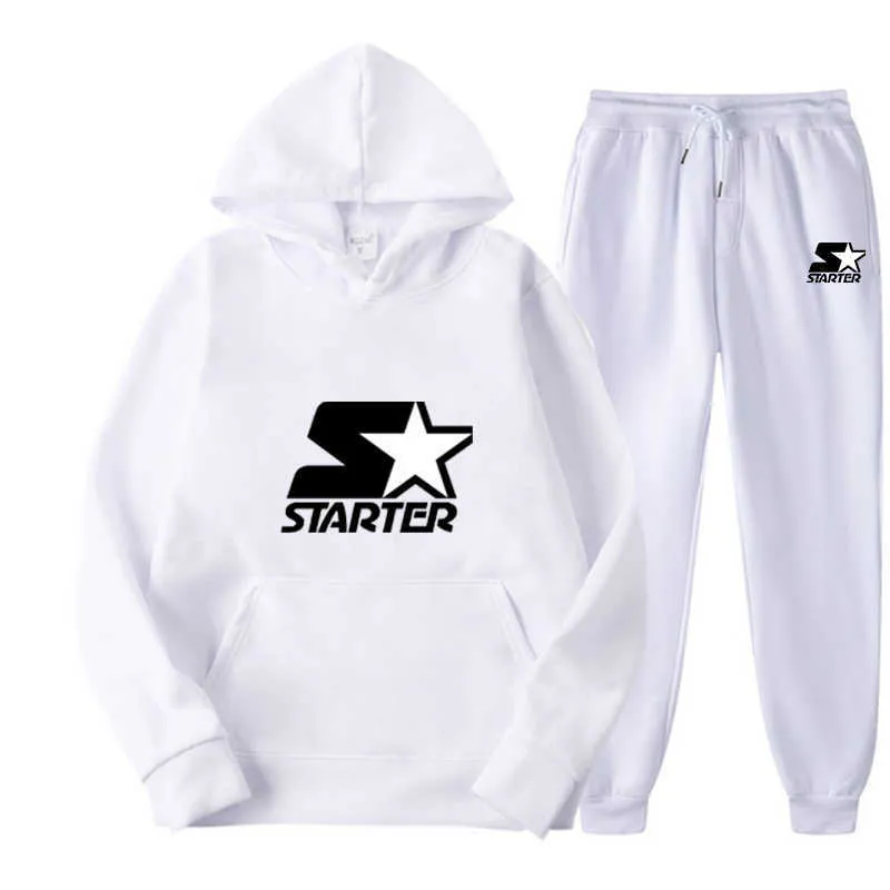 STARTER Men s 2024 Fitness Tracksuit Long Sleeve Pullover Jogging Pants Set for Sports Running Outdoor