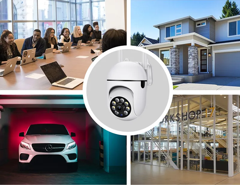 A7 Ip Camera Wifi Indoor Video Surveillance 1080p Home Security Monitor Cam Full Color Night Vision Auto Tracking Camera