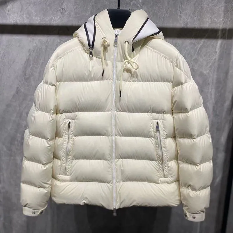 Men's Puffer Jacket Classic Warm Winter Coat For Men Bright Black_voghion.com