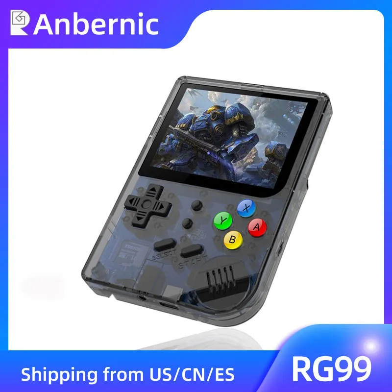 Portabla spelspelare Anbernic RG99 Retro 99 videospel handhållna inbyggda 169 klassiska s för barn nostalgiska barn gåva 221104