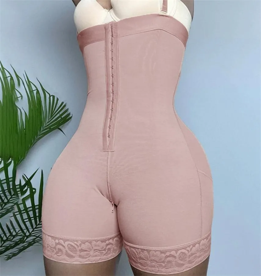 Wysoka kompresja Women039s Shapewear Bodysuit Kobiety koronkowe Fajas Colombianas Butt Lift Mettie
