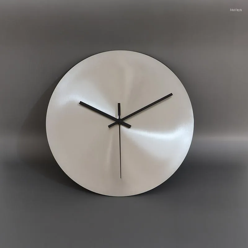 Modern Minimalist Industrial Style Silver Wall Clocks Homesense For