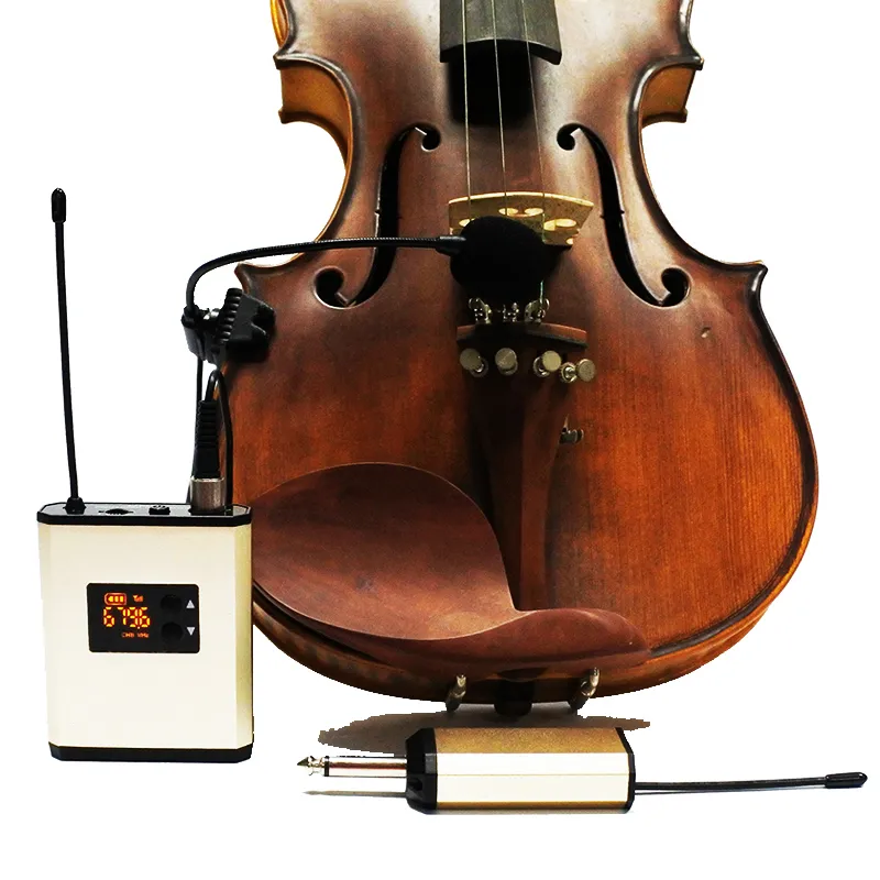 Mikrofone 44 Akustische Violine Geige Clip-on-Funkmikrofon Aufladeinstrument Schnurloses Mikrofon-Funksystem 221104