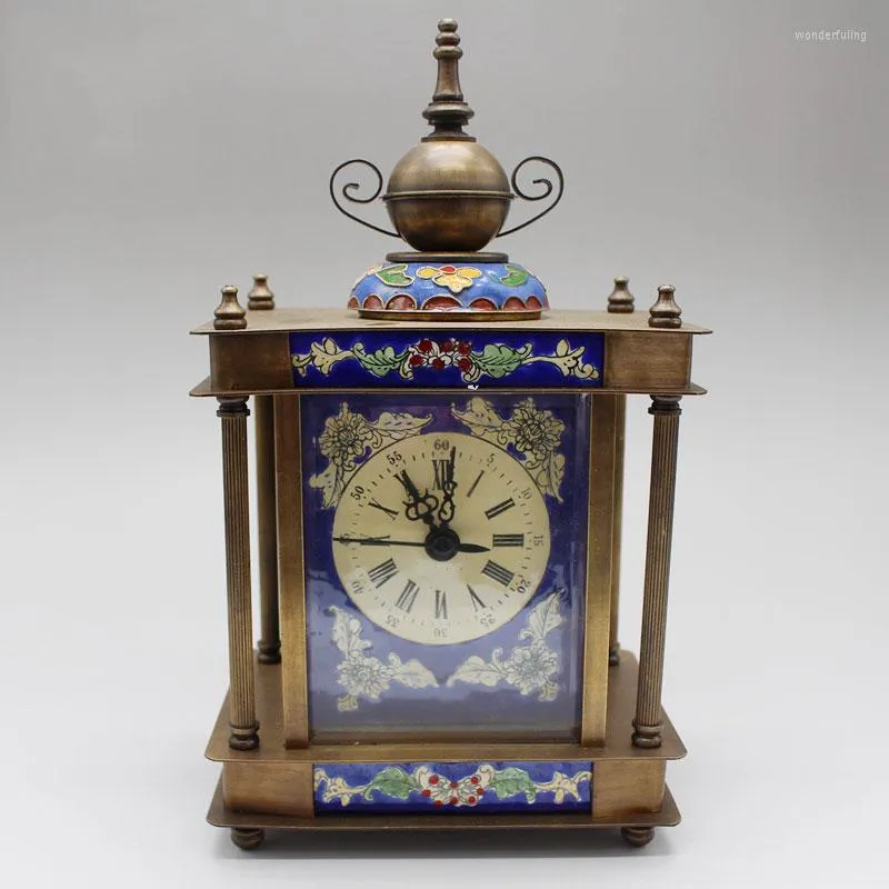 Столовые часы классическая эмалевая цвето