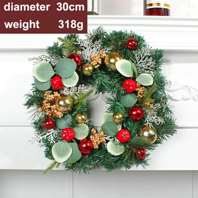 Dekorativa blommor v￤gg h￤ngande julkrans Xmas Party Door Home Tree Garland Ornament Decor Guirnalda Navidad