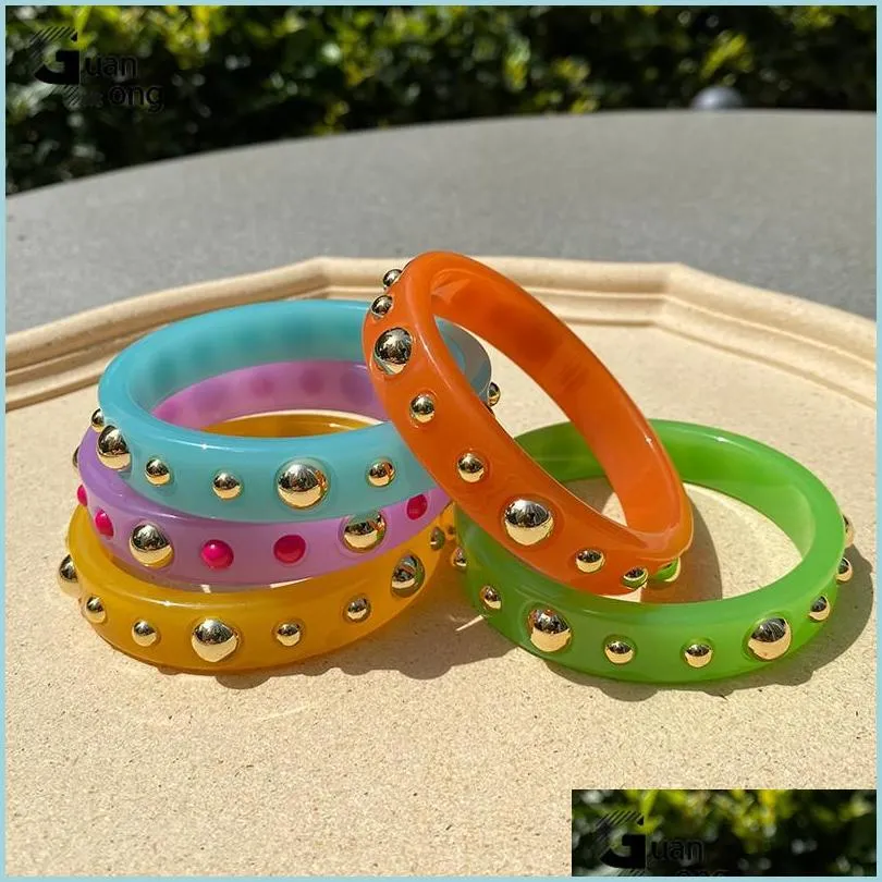 RESIN BANGLES Acrylic Bracelets Stacking Bracelet Transparent With a Hint  of Color S/M Size - Etsy