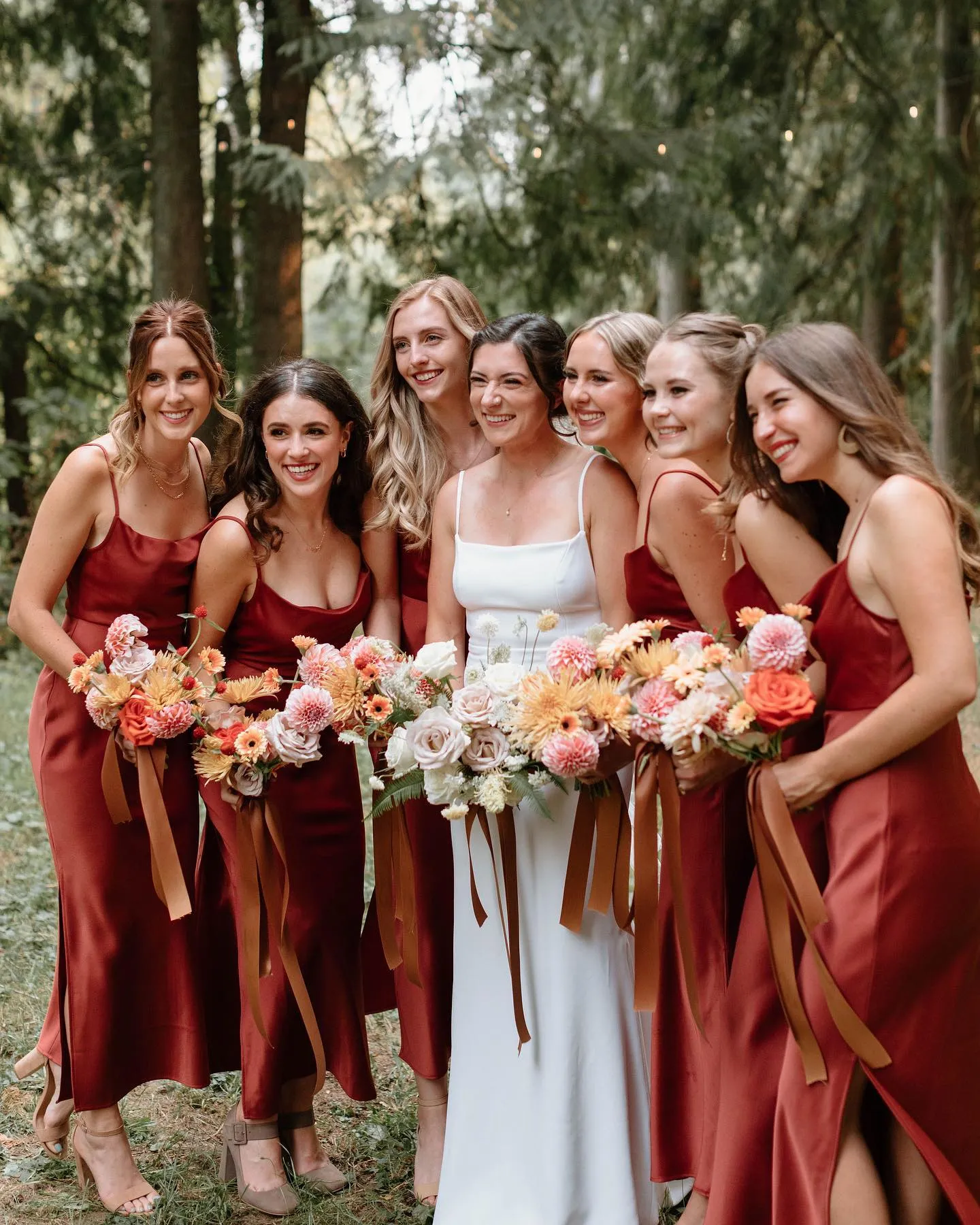 cinnamon bridesmaid dresses