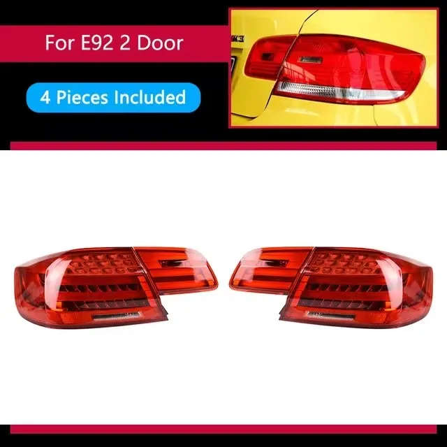 Auto Rücklicht Für BMW M3 E92 330i 335i 2006-2013 - Wasserdichte Heckleuchte Rouge