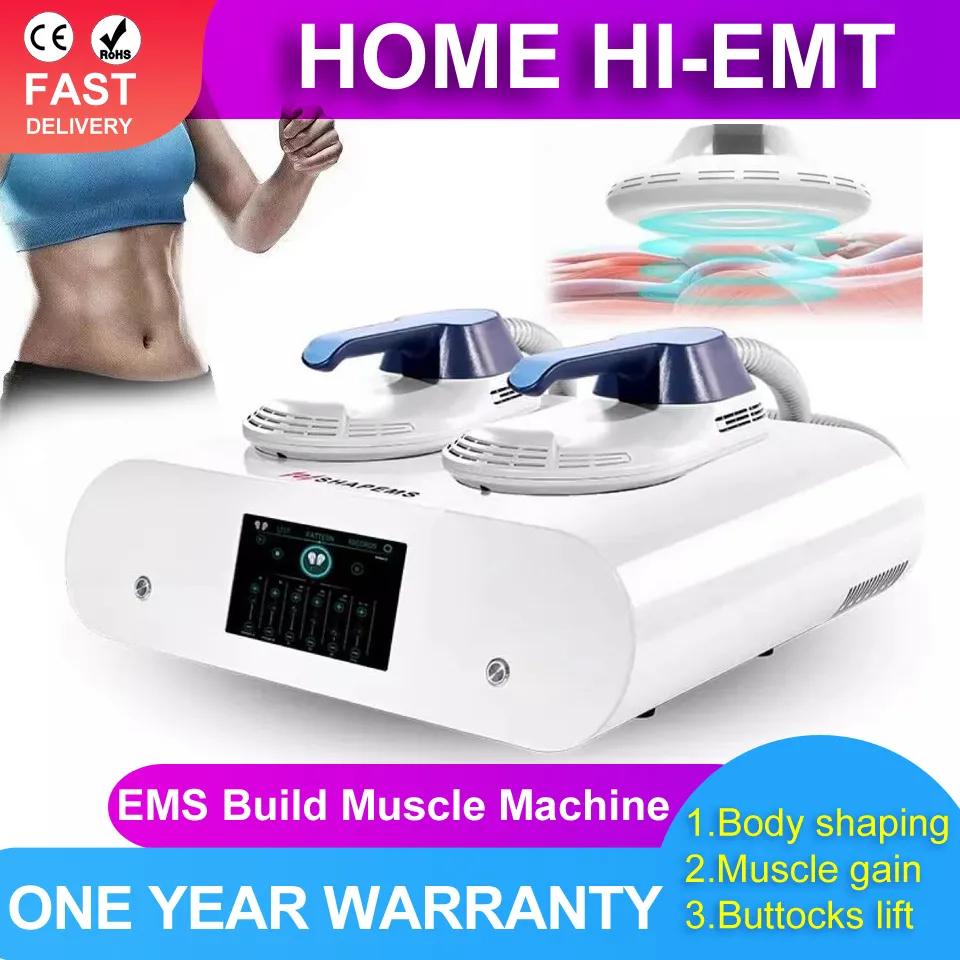 Non-invasive Electromagnetic Muscle Training Slimming Machine Ems Muscle Stimulator Home Use 2 Handle Mini 7 Tesla Emslim Neo RF Fat Burning Body Sculpting Machines