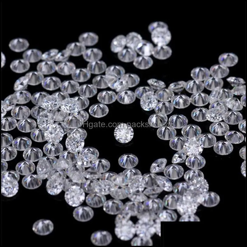 Gevşek elmaslar gevşek elmas takılar yüksek kaliteli 3ex kesim tur 1 12 8mm yangın sınıfı moissanit elmas 1ct/lot279c damla teslimat 20 otrmo