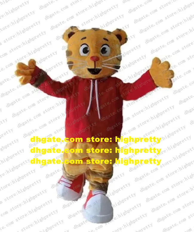 Vendre comme des gâteaux chauds Daniel Tiger mascotte Costume adulte personnage de dessin animé tenue Costume enfants aire de jeux conférence Photo zz8313